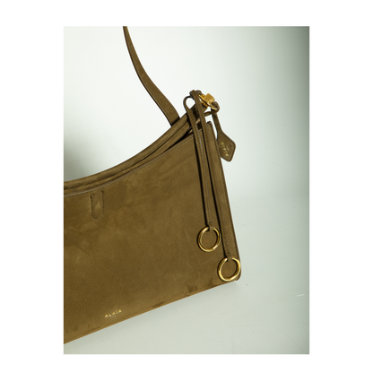 Le Click Pocket 35 Nubuck Calfskin Crossbody - Noir