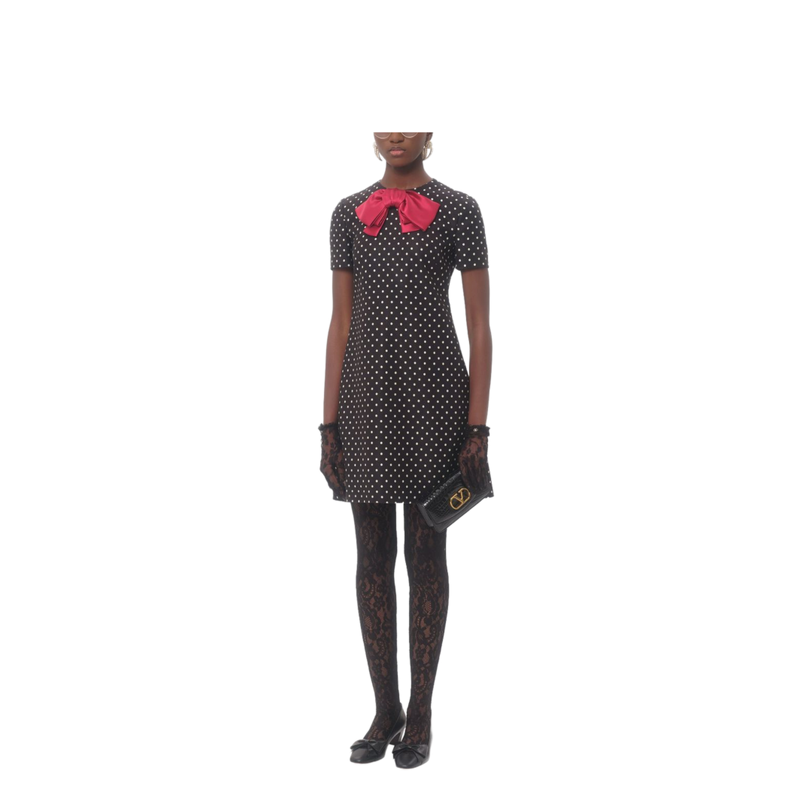 Dotted Mini Dress