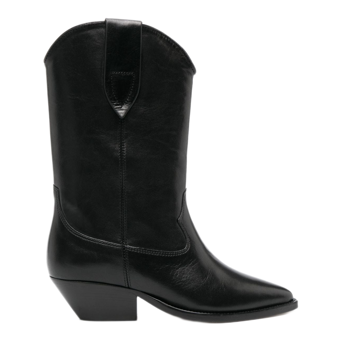 Deurto Cowboy Boots In Black Leather