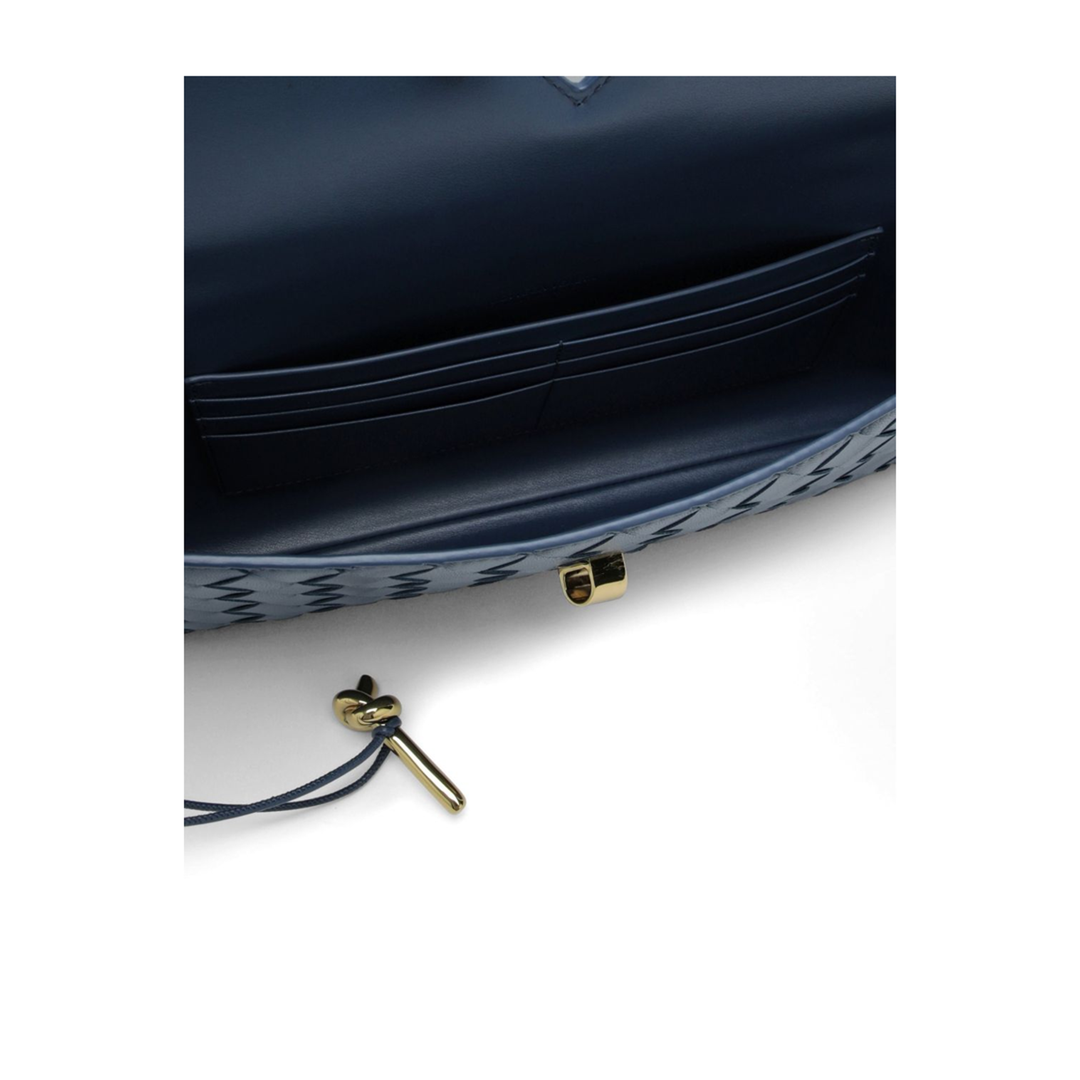 Andiamo Lambskin Clutch - Blue Venezia