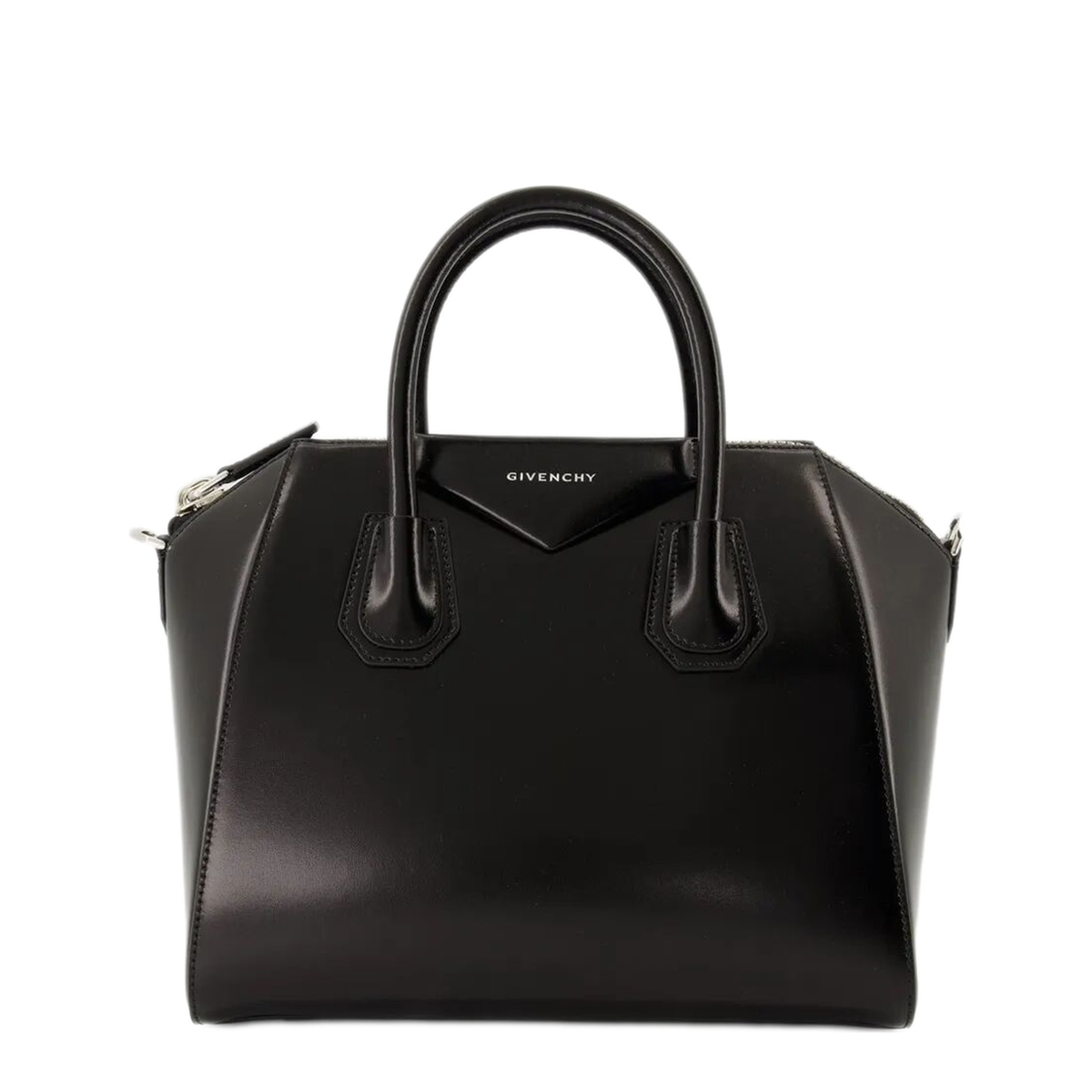 Antigona Small Box Leather Handbag - Black