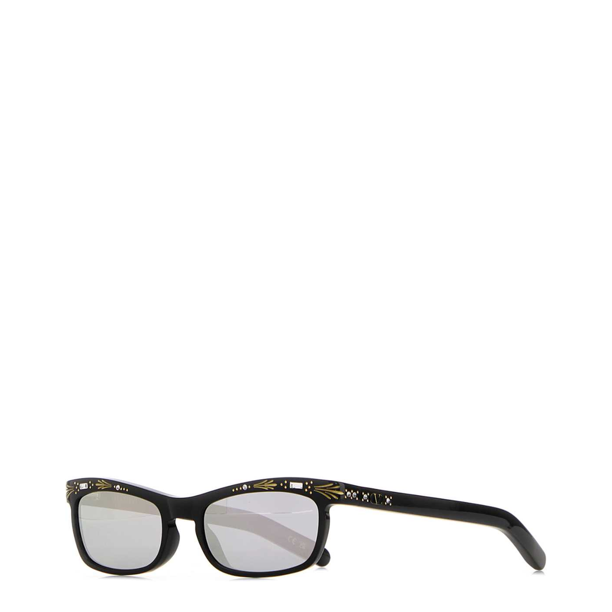 MAYFEYR - Valentino - Black Acetate Sunglasses - VG0044S00352BLABLASIL