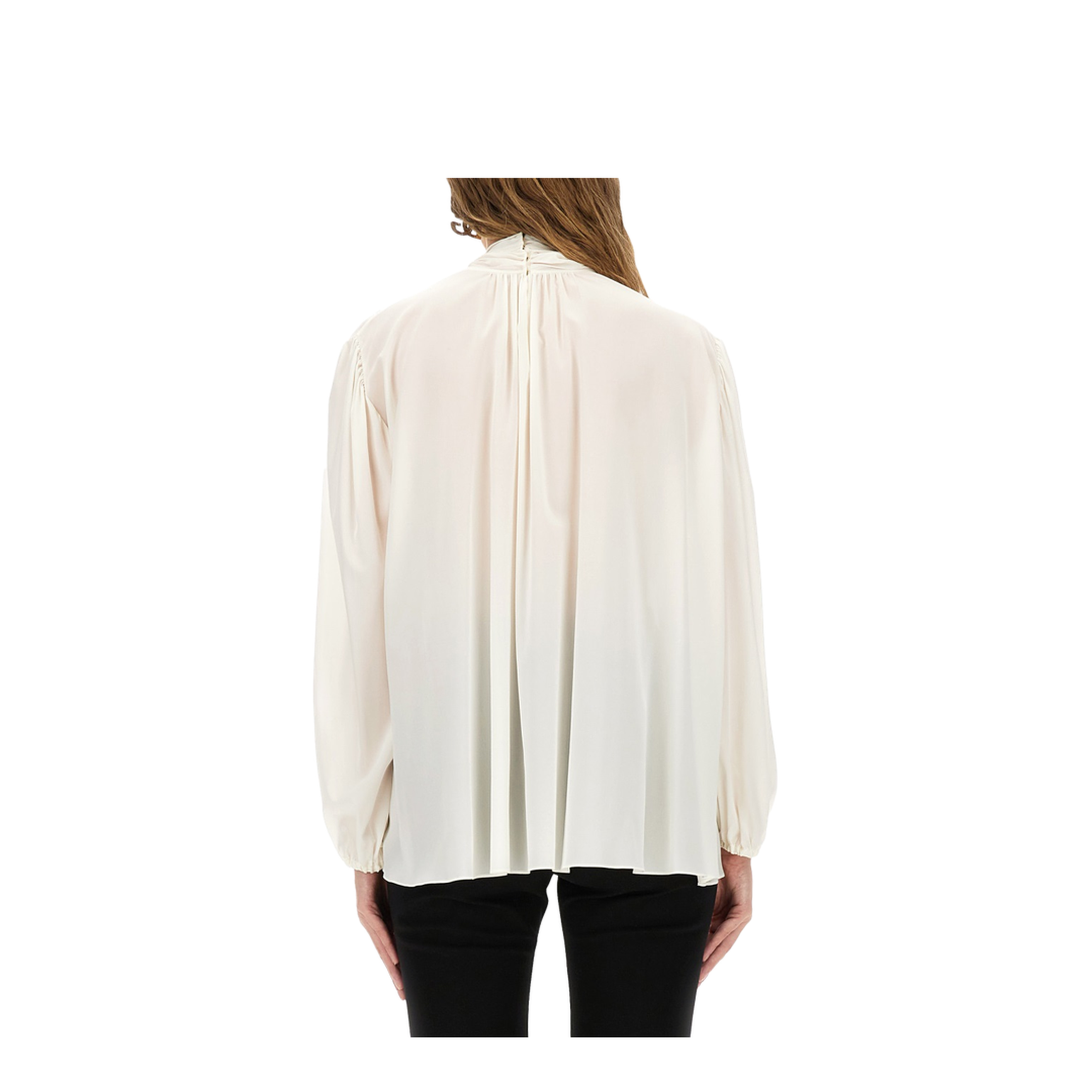 Silk Shirt With Scarf