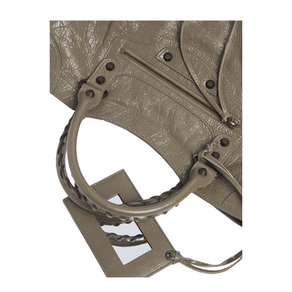 Le City Medium Lambskin Handbag - Army Green