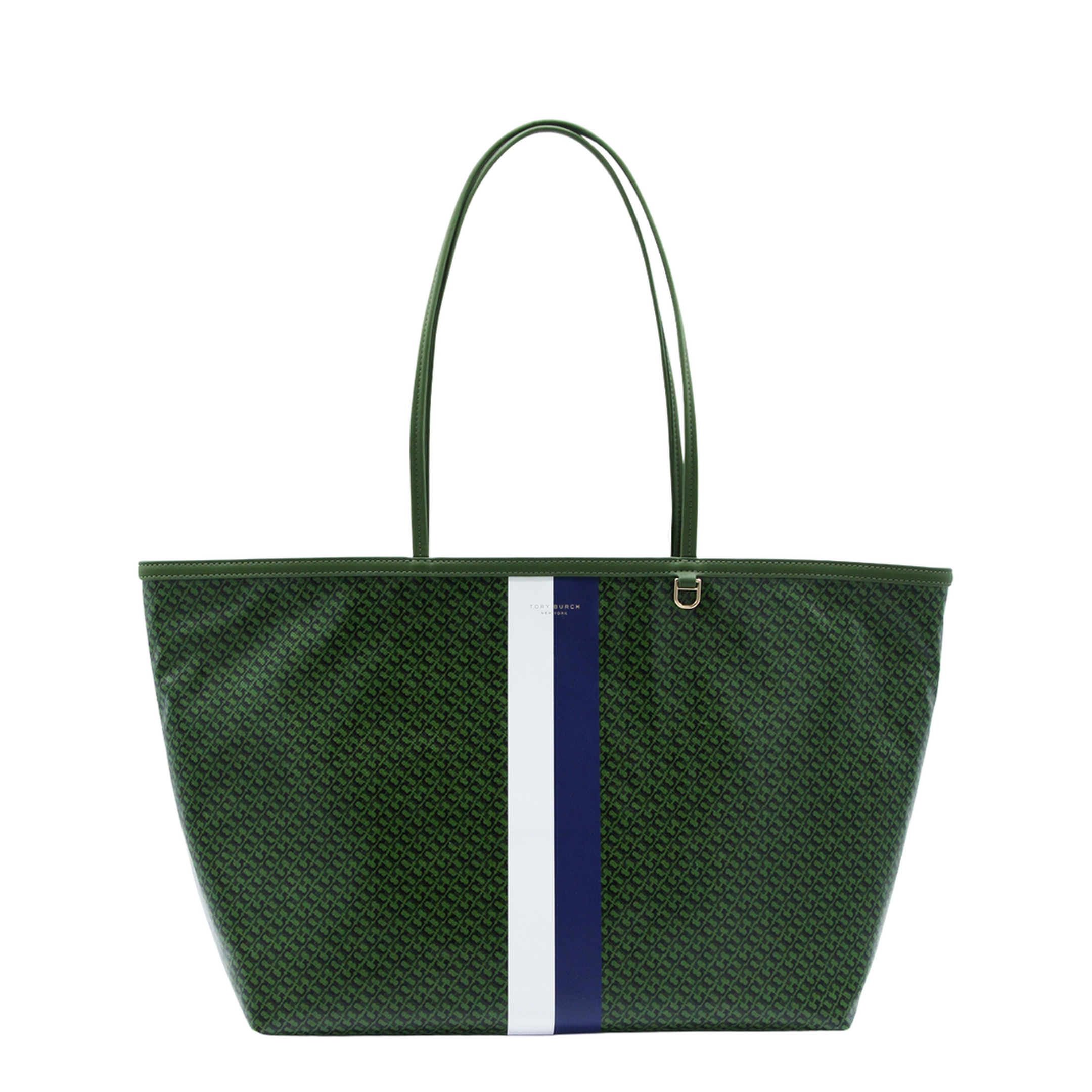 Racer Coated Canvas Tote - Green