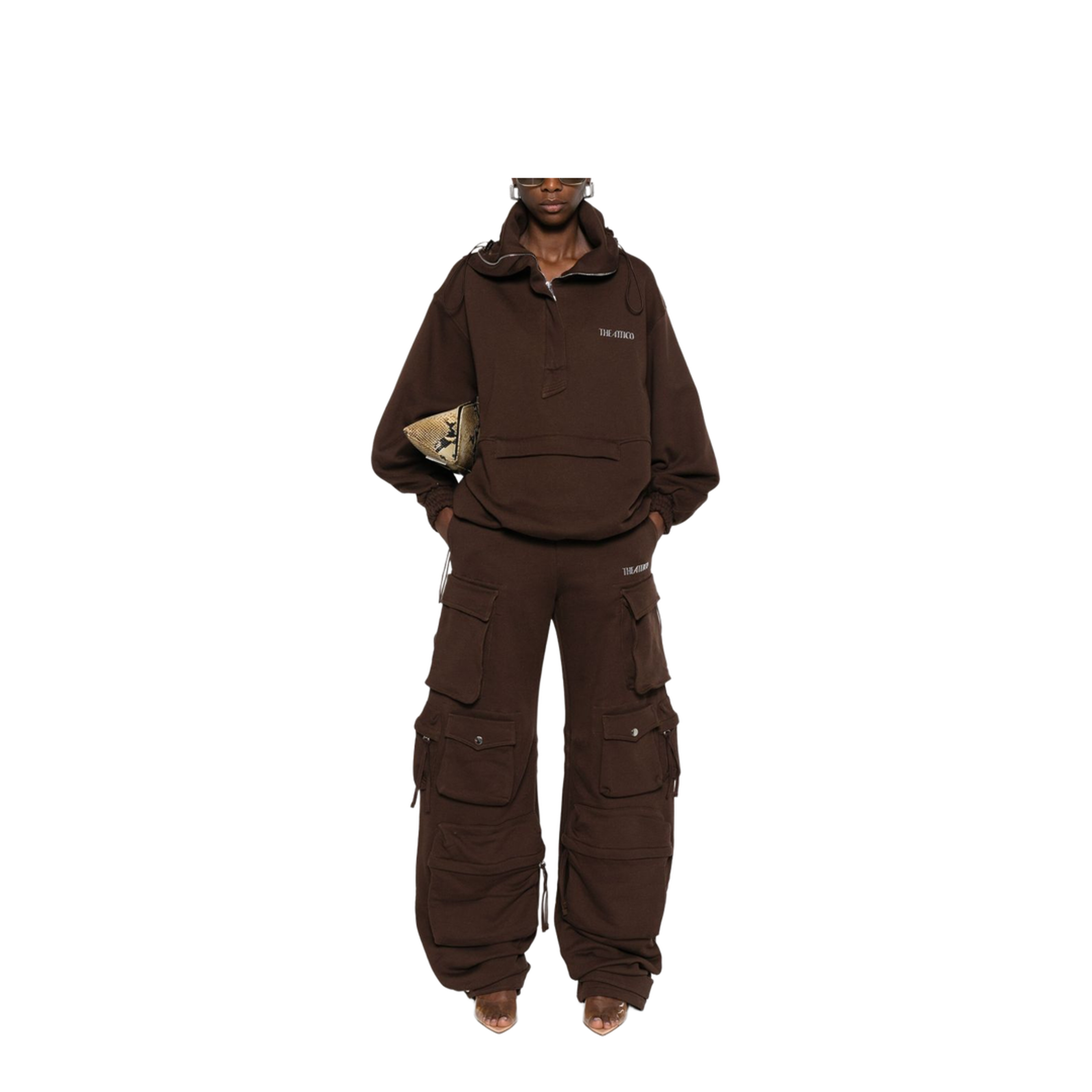 Brown Fern Cargo Pants