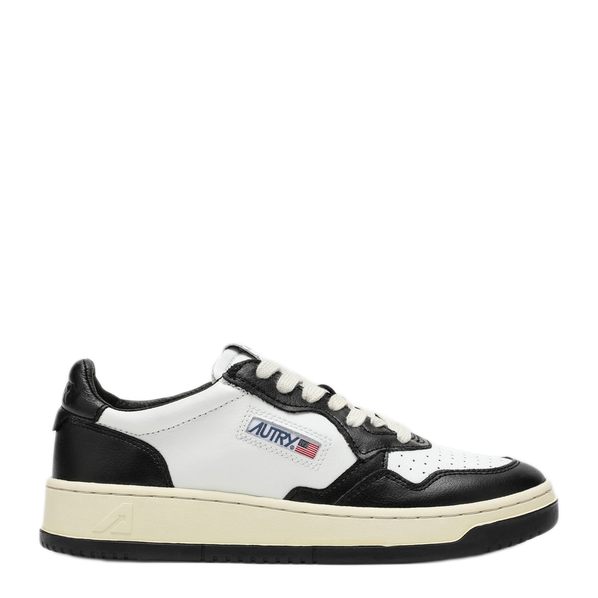 MAYFEYR - Autry - Medalist Low White Black Leather Sneakers - AULWWB01WB01