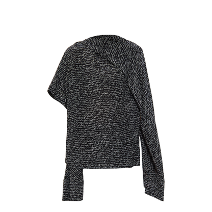 Silk Top with Monogram