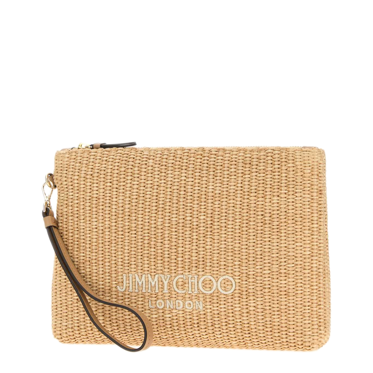 MAYFEYR - Jimmy Choo - Zipped Flat Pouch - ZIPPEDFLATPOUCHJYNNATLAT