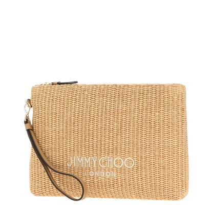 MAYFEYR - Jimmy Choo - Zipped Flat Pouch - ZIPPEDFLATPOUCHJYNNATLAT