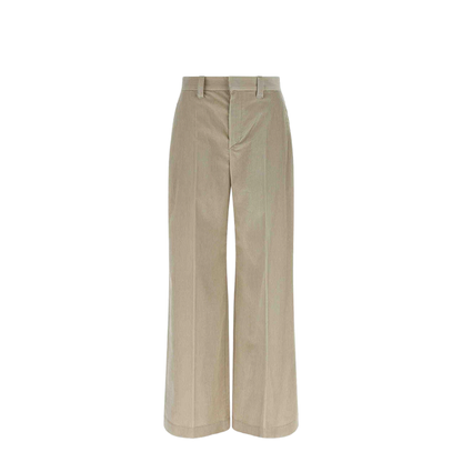 Fluid Corduroy Sartorial Track Trousers with Jewellery