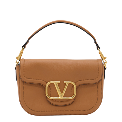 Camel Leather Alltime Shoulder Bag