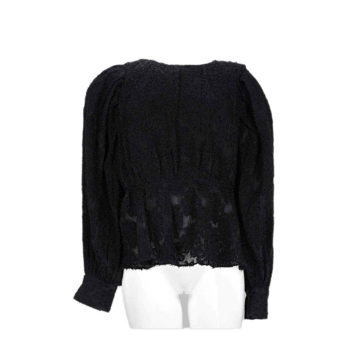 MAYFEYR - Ganni - Black Recycled Polyester Sweater - A1040501099