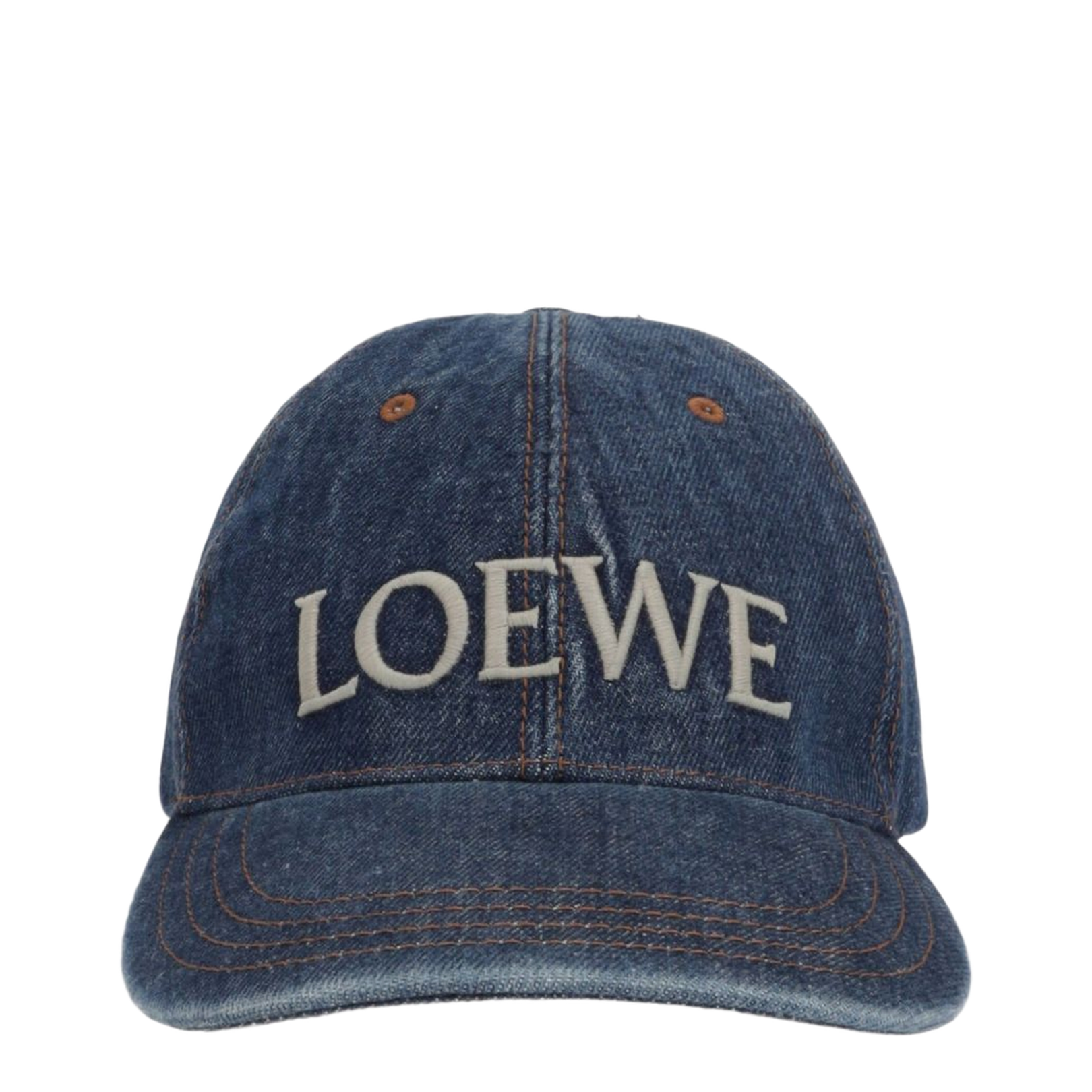 Indigo Blue Pull-On Style Adjustable Strap Curved Peak