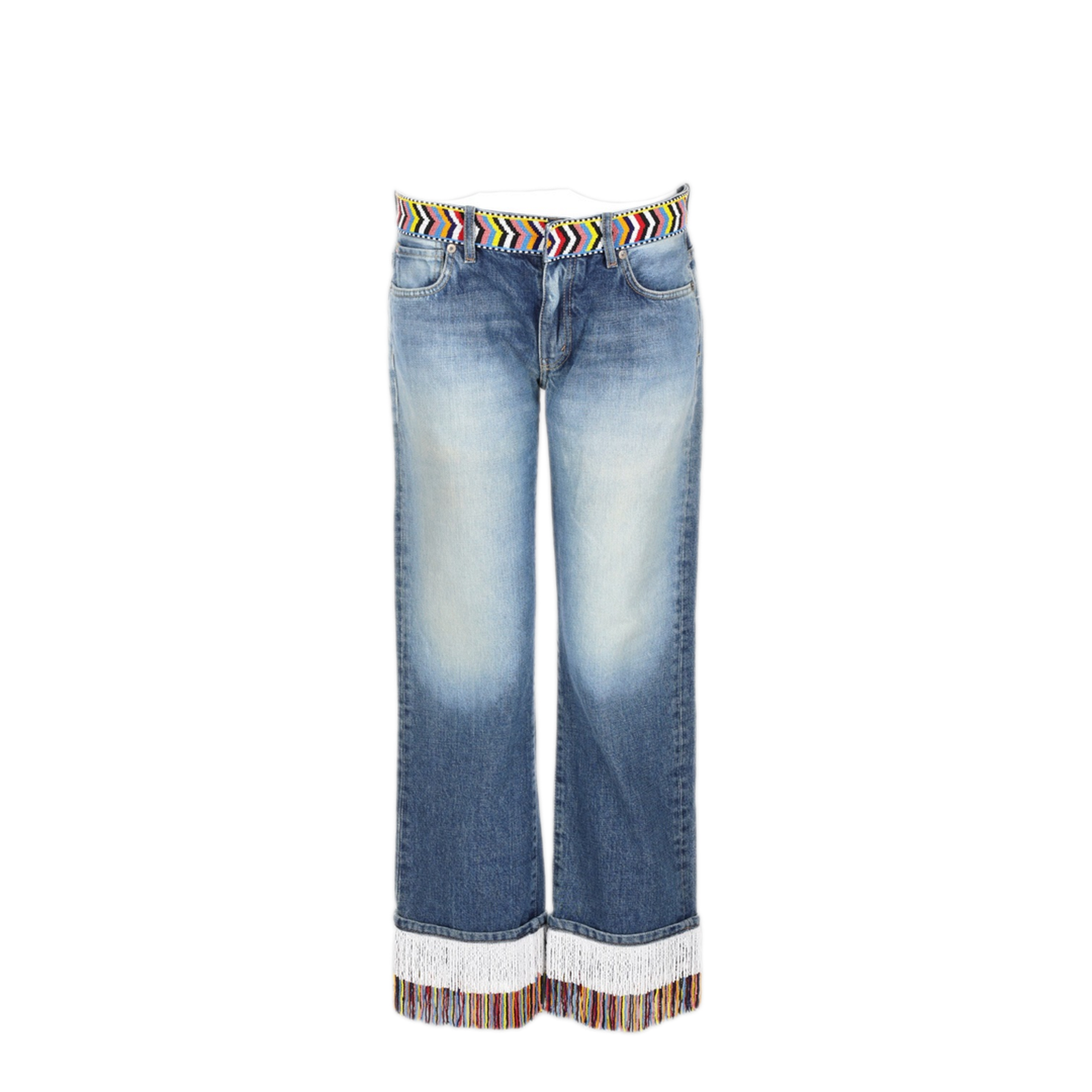 MAYFEYR - Alanui - Jeans Con Decorazione Di Perline - LWYA001R190230219288