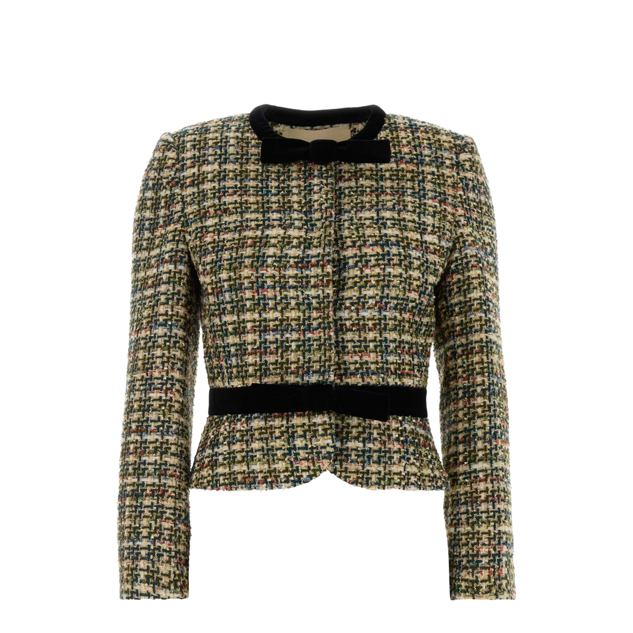 Multicolored Blazer with Bows