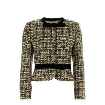 Multicolored Blazer with Bows
