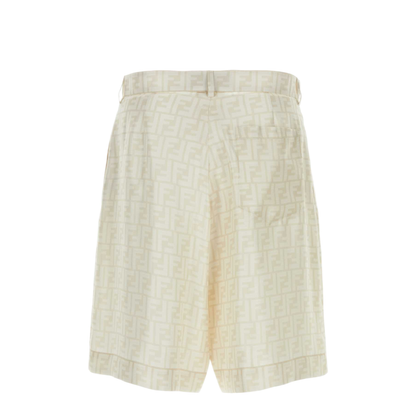 MAYFEYR - Fendi - Embroidered Silk Bermuda Shorts - FB1014AKEEF1H48