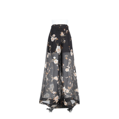 MAYFEYR - Zimmermann - Black Trousers 55 Linen 45 Silk - 0245PF262BLKRM