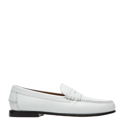 MAYFEYR - Sebago - Danielle White Leather Loafers - 72138NWLE911
