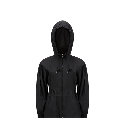 Black Vabre Hooded Parka Jacket