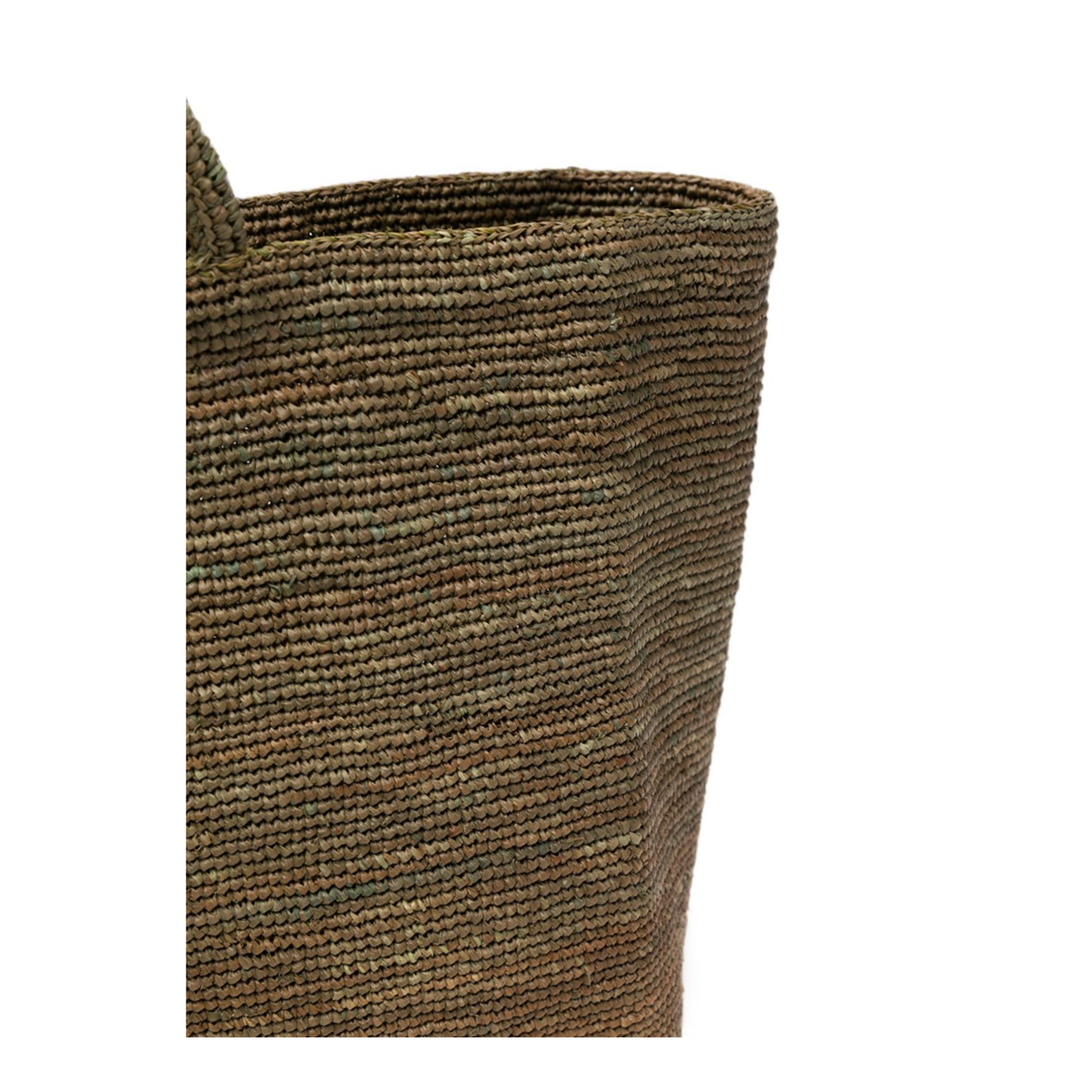 MAYFEYR - Sophie Digard - Green Woven Raffia Tote - S246/MONO/CRUF/RBANCHA