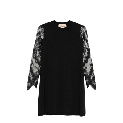 MAYFEYR - Valentino - Lace-Sleeve Mini Dress - BKD15WAC3