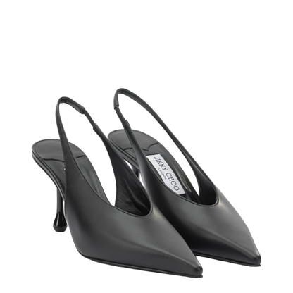 MAYFEYR - Jimmy Choo - "Isa 80" Slingback - ISA80CLFBLACK
