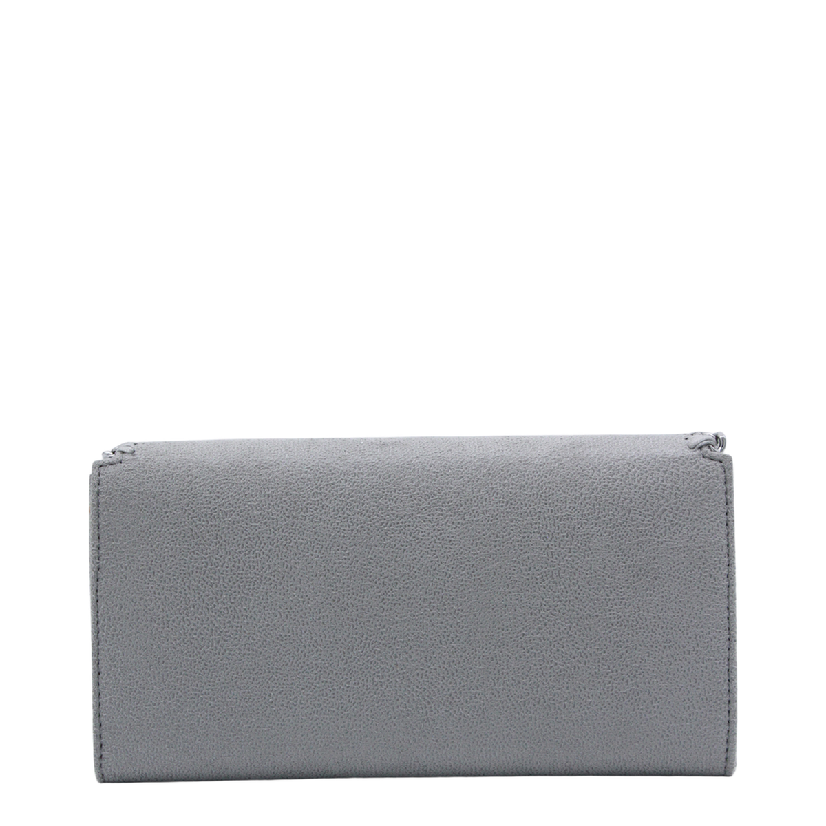 Falabella Continental Wallet With Chain - Light Grey