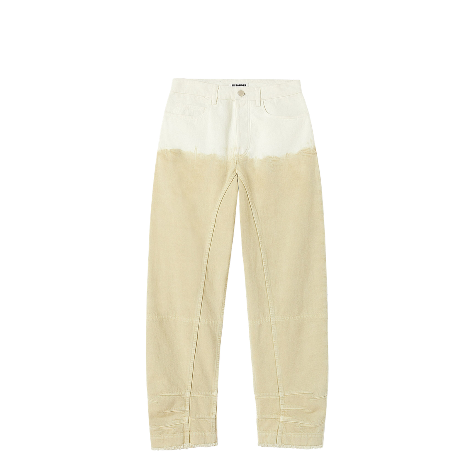 Beige Cotton Jeans