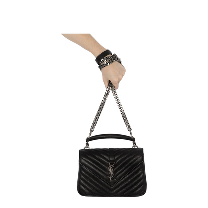 College Medium in Quilted Leather