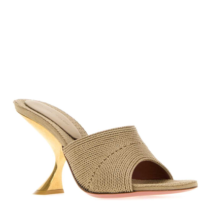 MAYFEYR - Amina Muaddi - Taylor Woven Slipper 90 - TAYLORWOVENSLIPPER90DARBEI