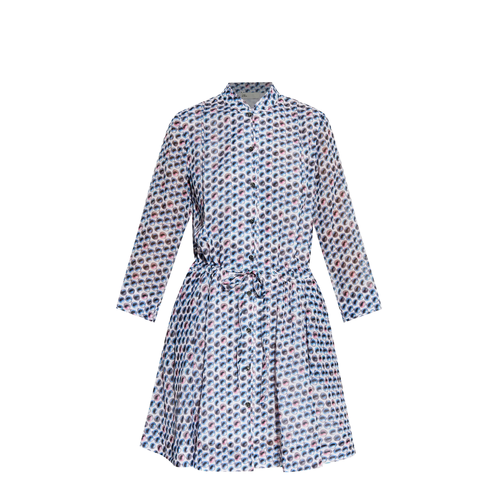 Printed Mini Shirt Dress