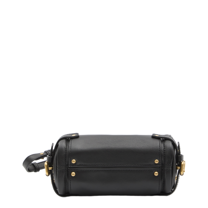Small Paddington Chain Bag in Grained Leather Black