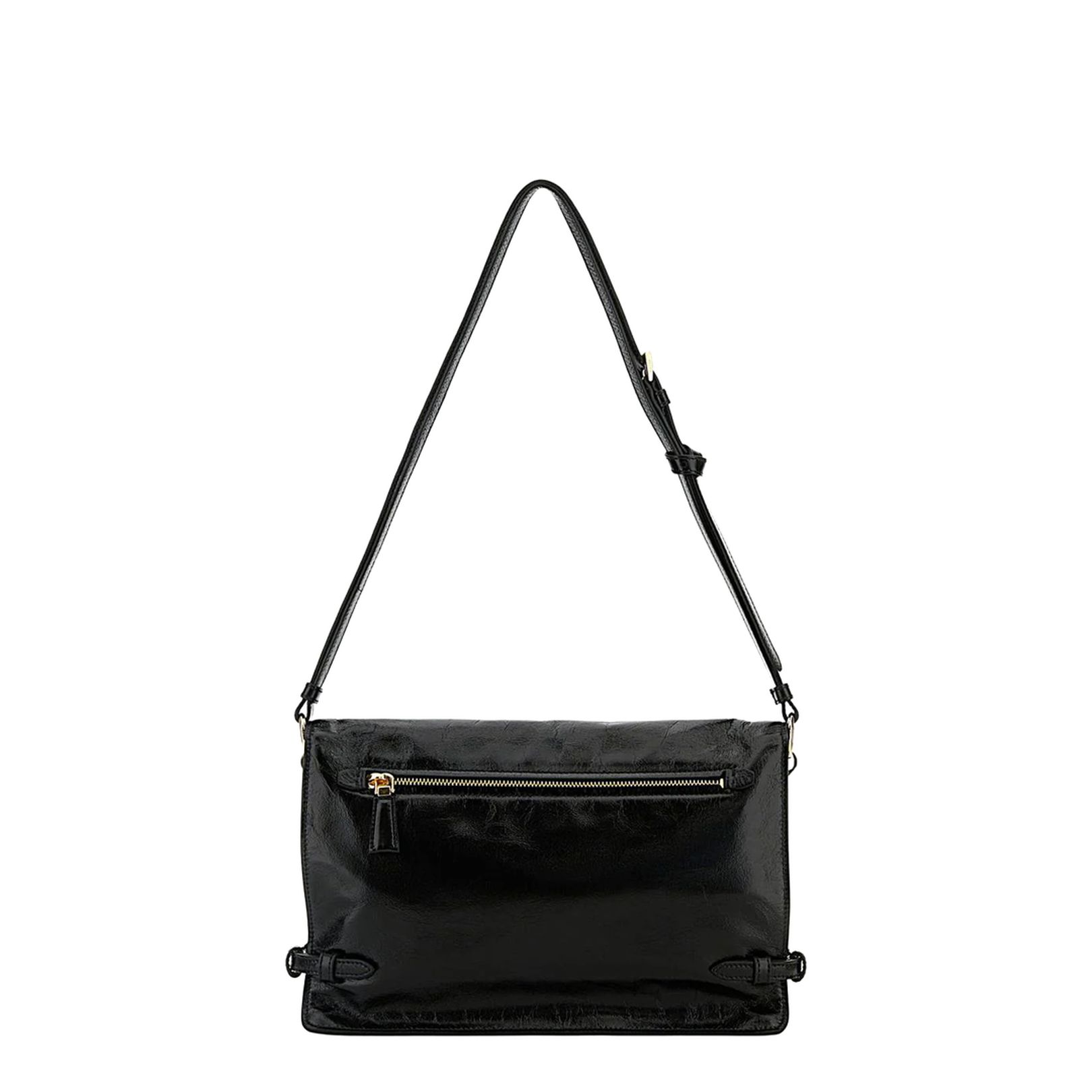 Black Medium Leather Shoulder Bag