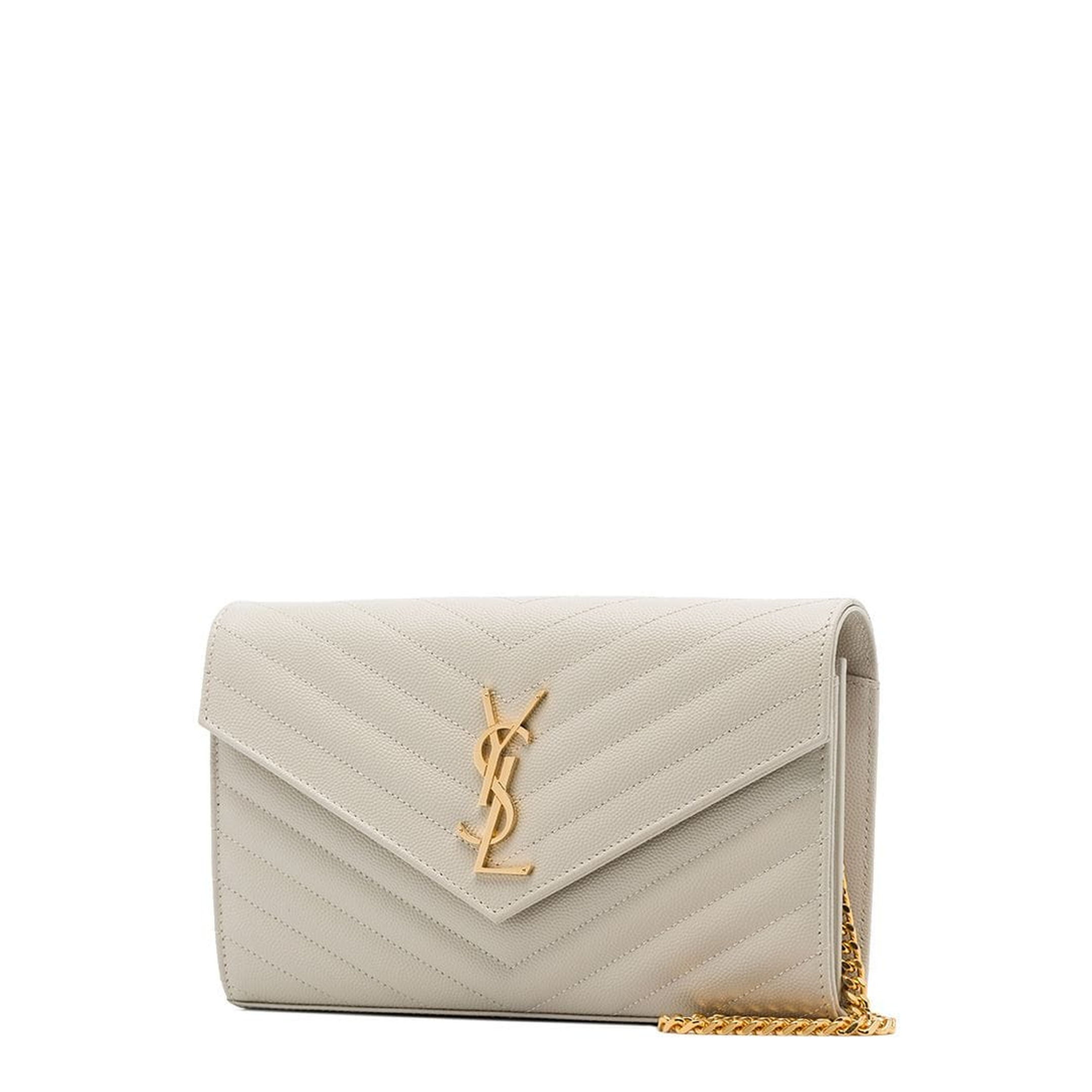 Classic Cassandre Chain Wallet In Grain De Poudre Leather