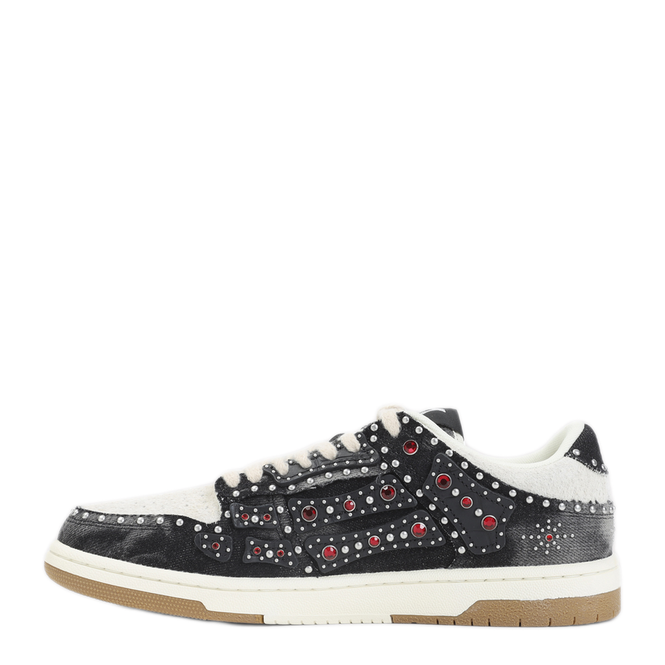 MAYFEYR - Amiri - Studded Skeleton Top Low Sneakers - AMSNSN1002BLACK