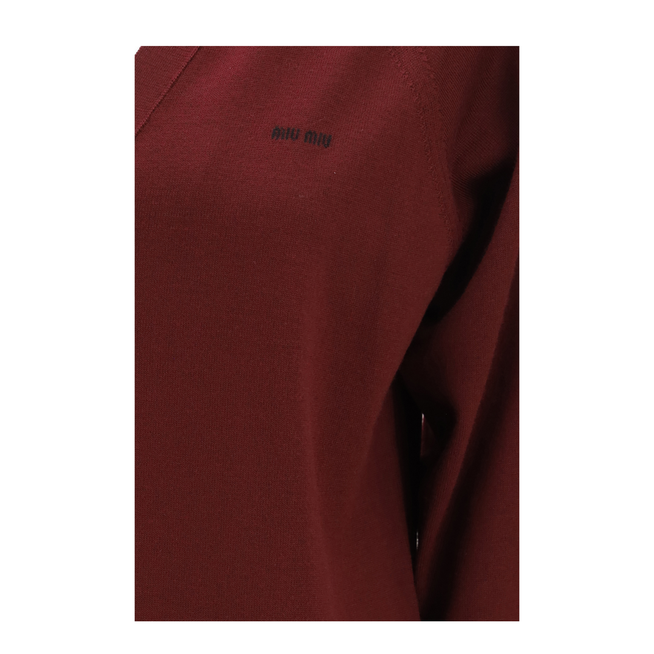 MAYFEYR - Miu Miu - Virgin Wool Cardigan With Collar - MMF02ZSOOO16WJF0869