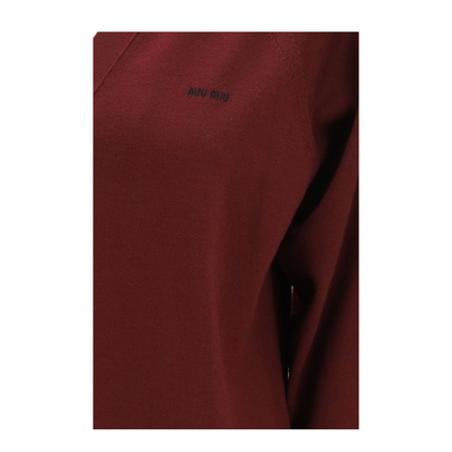 MAYFEYR - Miu Miu - Virgin Wool Cardigan With Collar - MMF02ZSOOO16WJF0869
