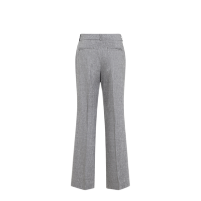 MAYFEYR - PESERICO - Brown Linen And Wool Pants - A04783Z05814151