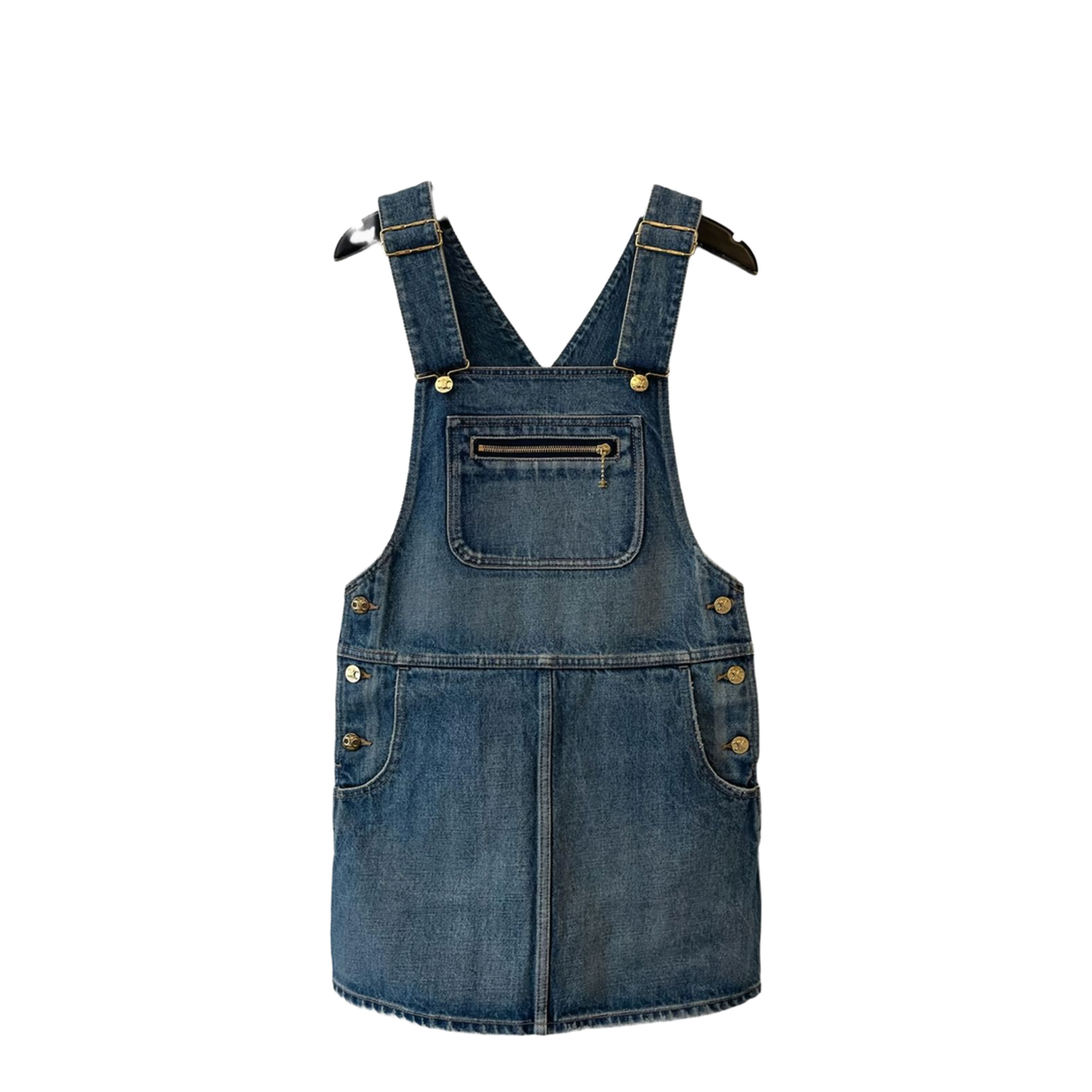 Denim Cotton Overall In Blue