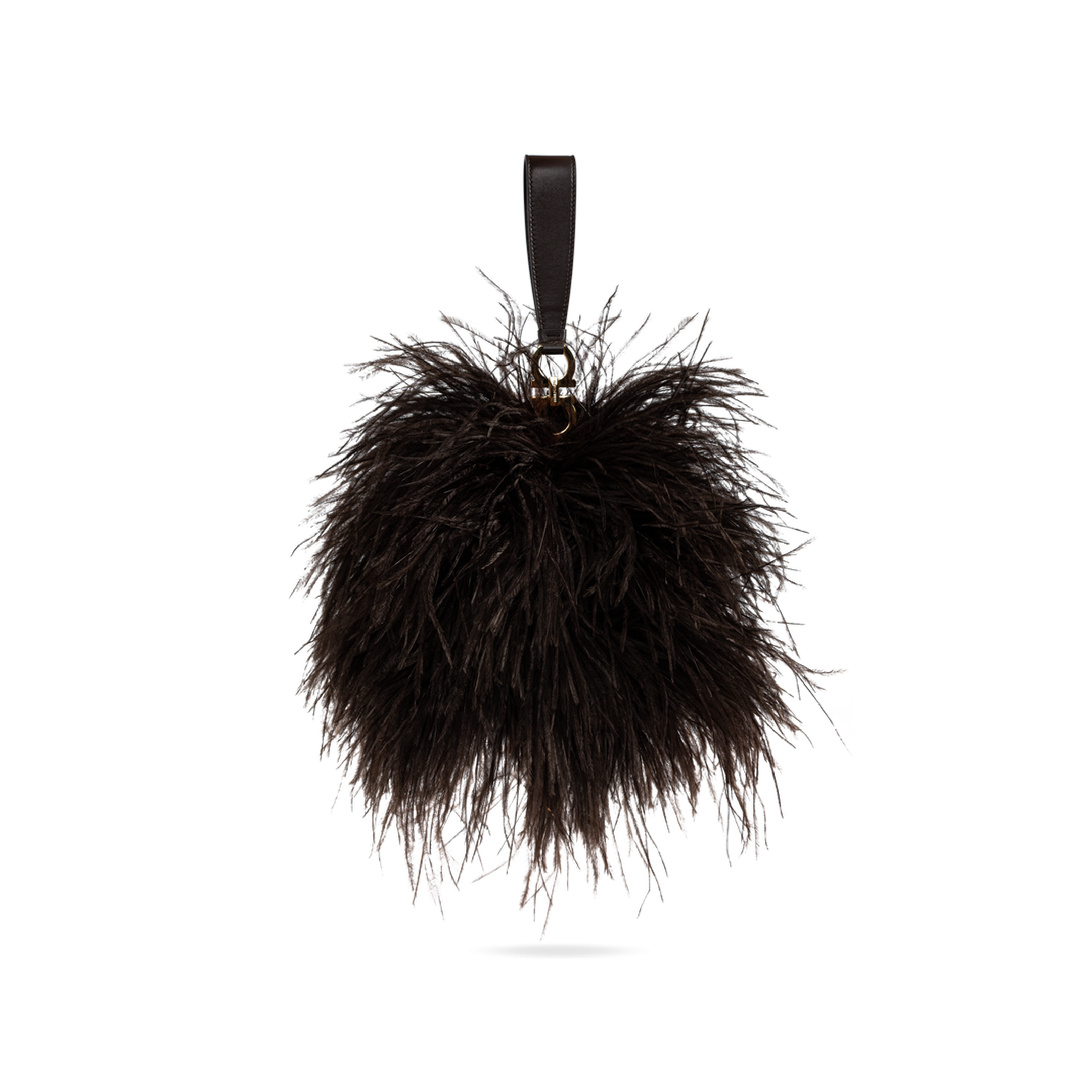 MAYFEYR - Ferragamo - Ostrich Feather Bag - 21A673CLUTCH796620TMORO