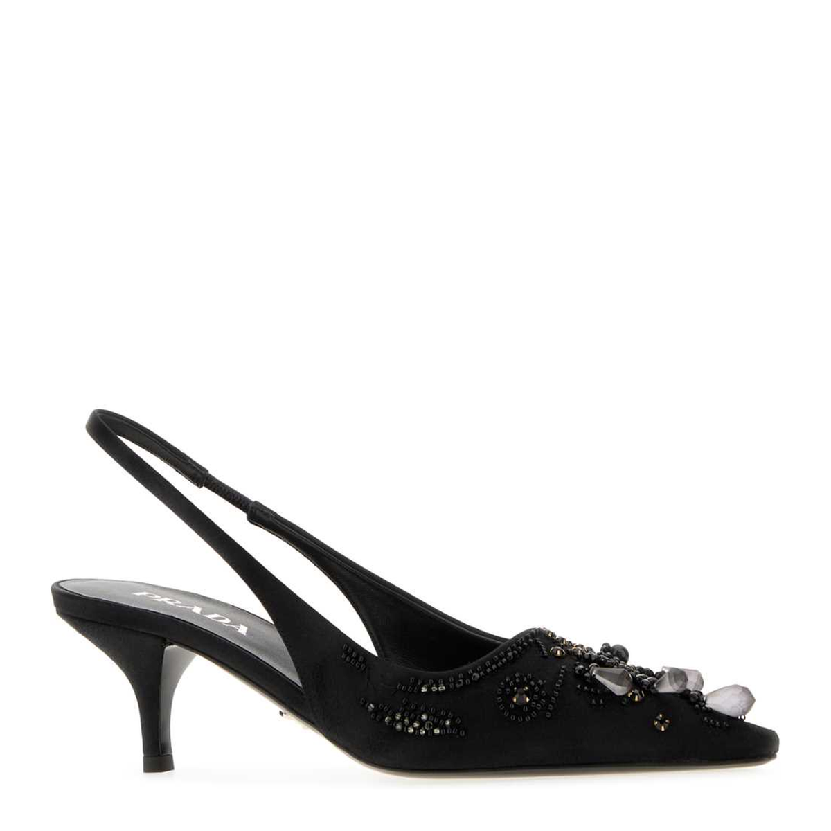MAYFEYR - Prada - Black Satin Pumps - 1I640OF0553F7IF0002
