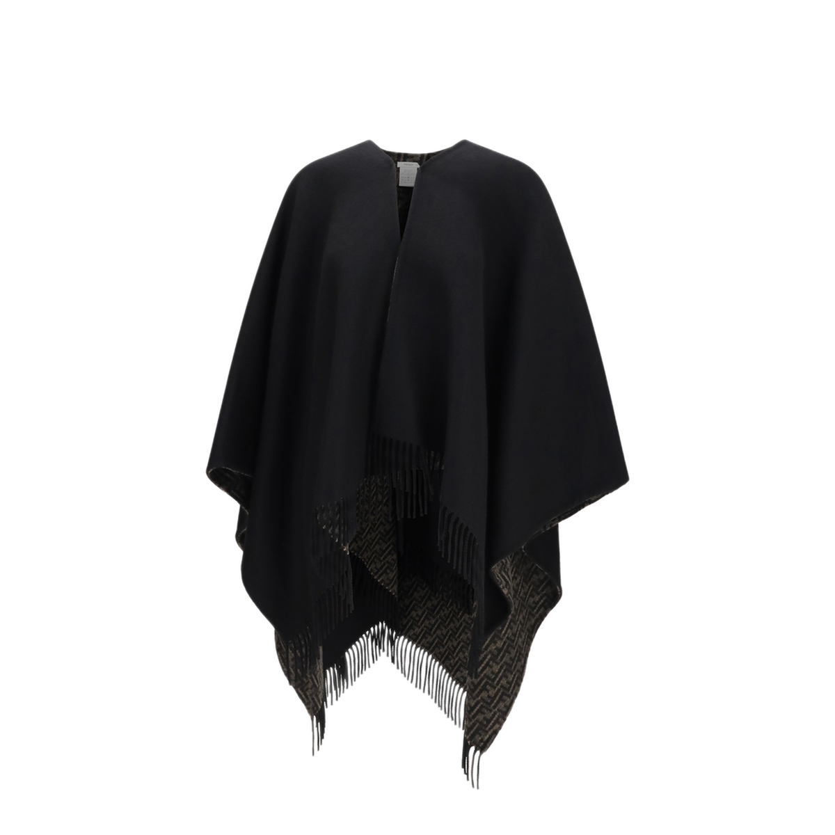 Ff Zucca Wool And Cashmere Poncho