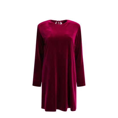 MAYFEYR - Semper - Short Velvet Dress - 45874385RUBINO
