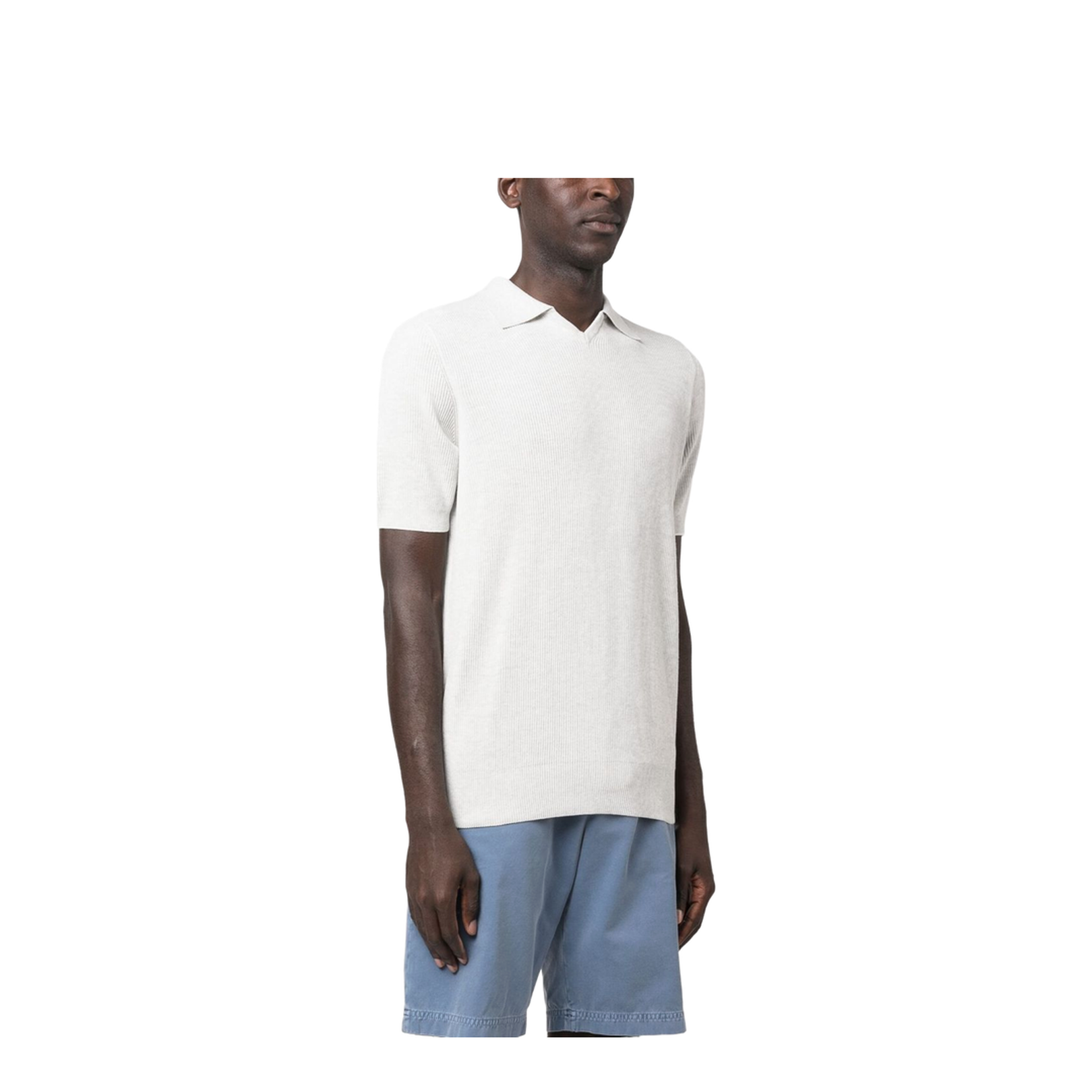 Cotton Knit Polo Shirt