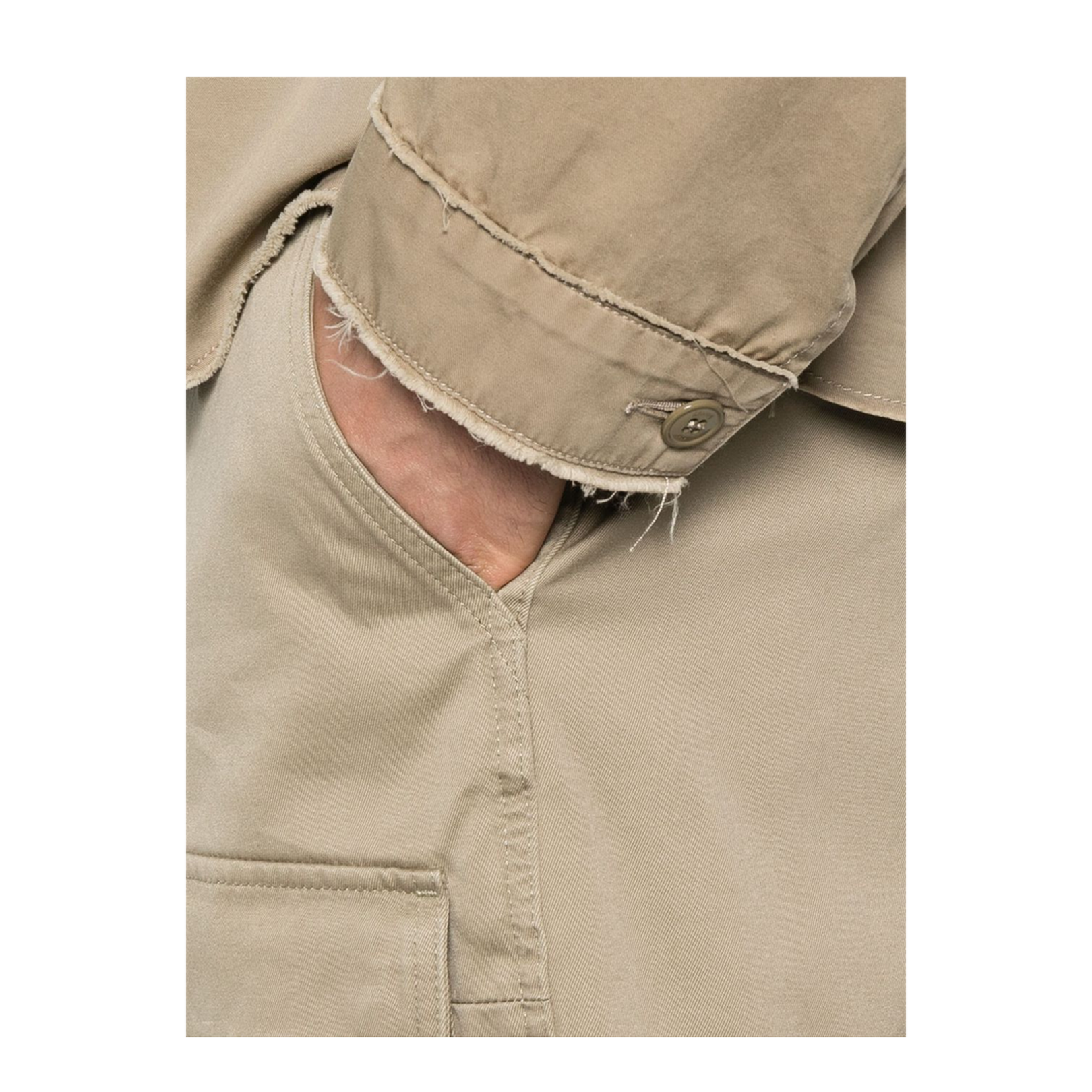 Beige cargo shorts