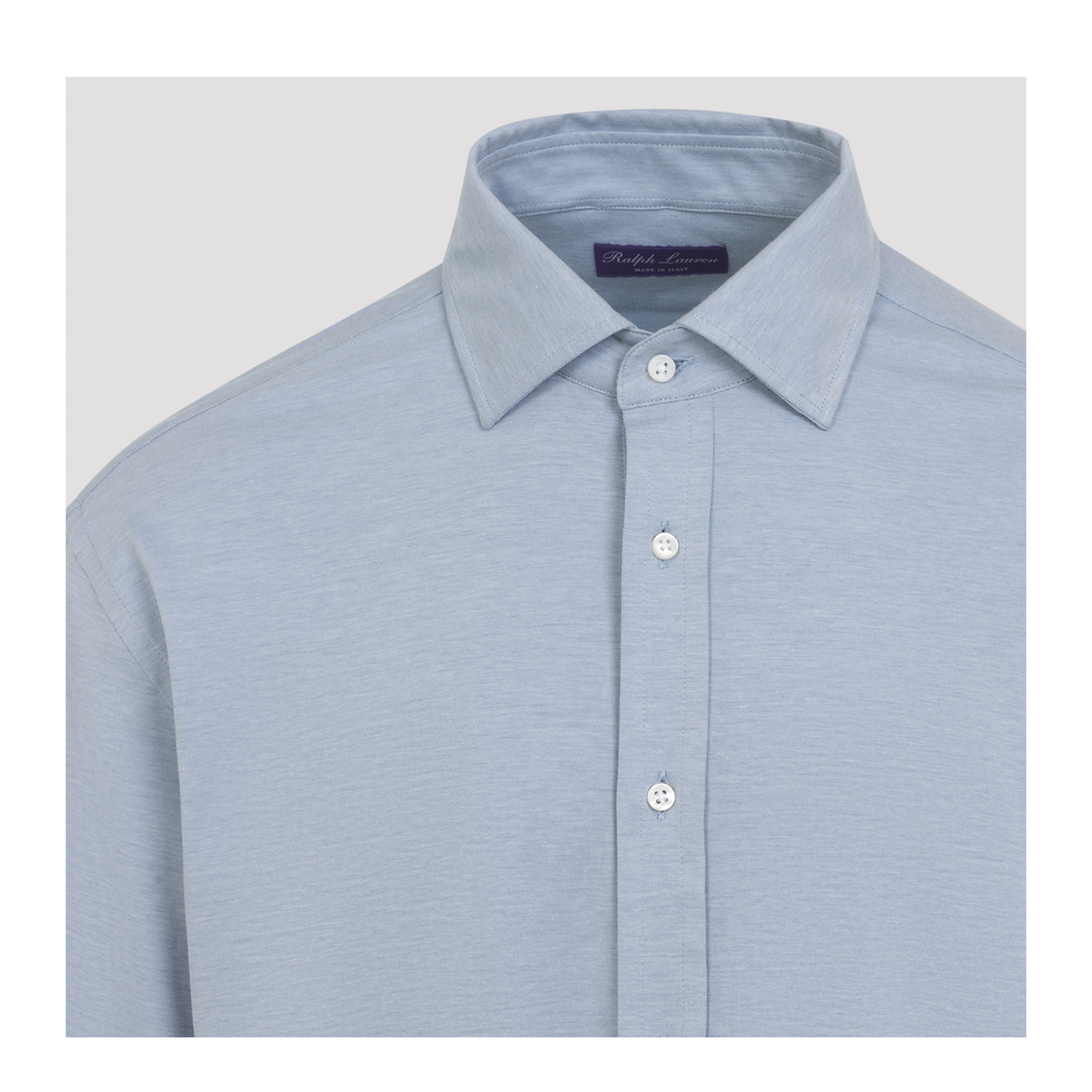 MAYFEYR - RALPH LAUREN PURPLE LABEL - Blue Aston Long Sleeve Shirt - 791P17471002WINWARD