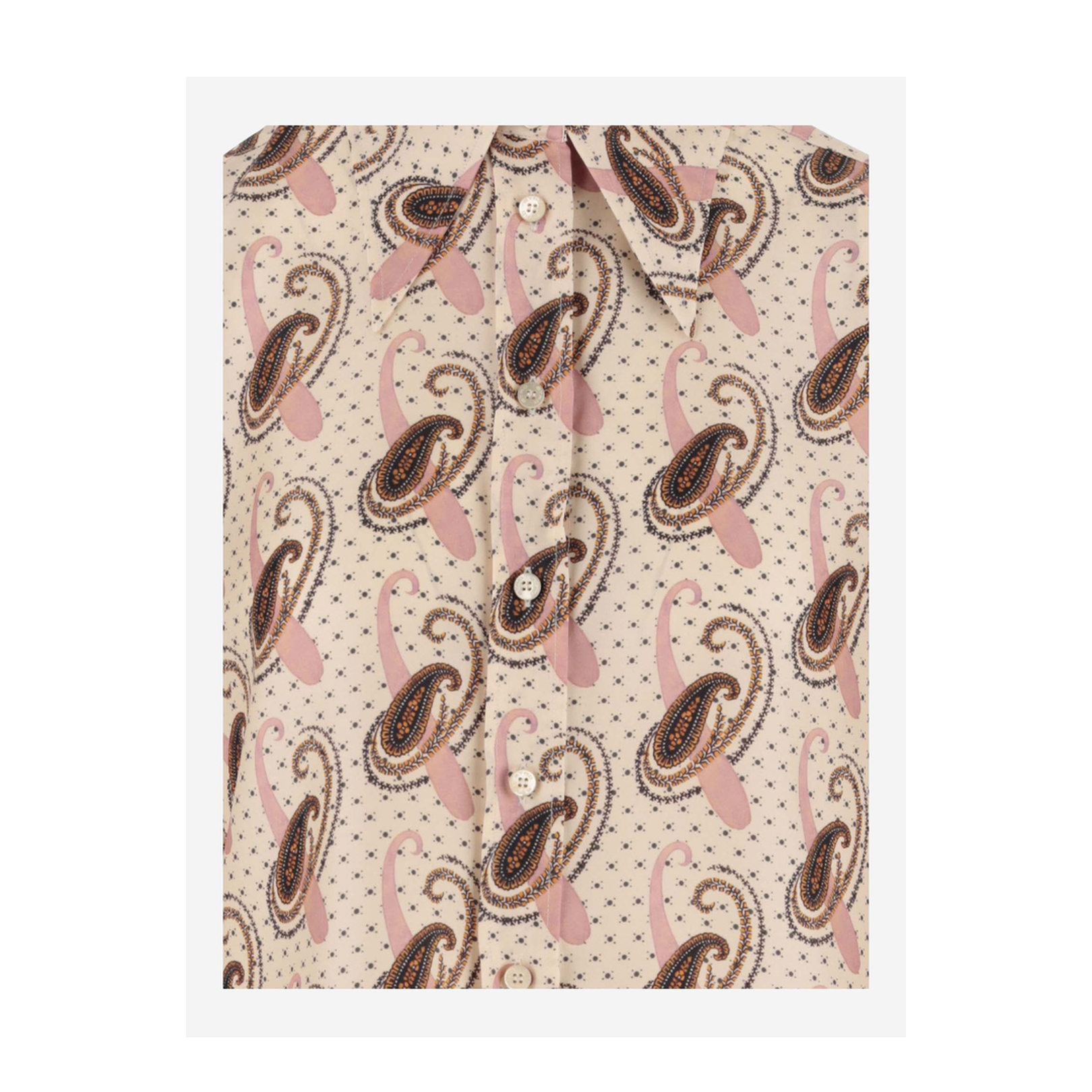Silk Shirt With Paisley Pattern