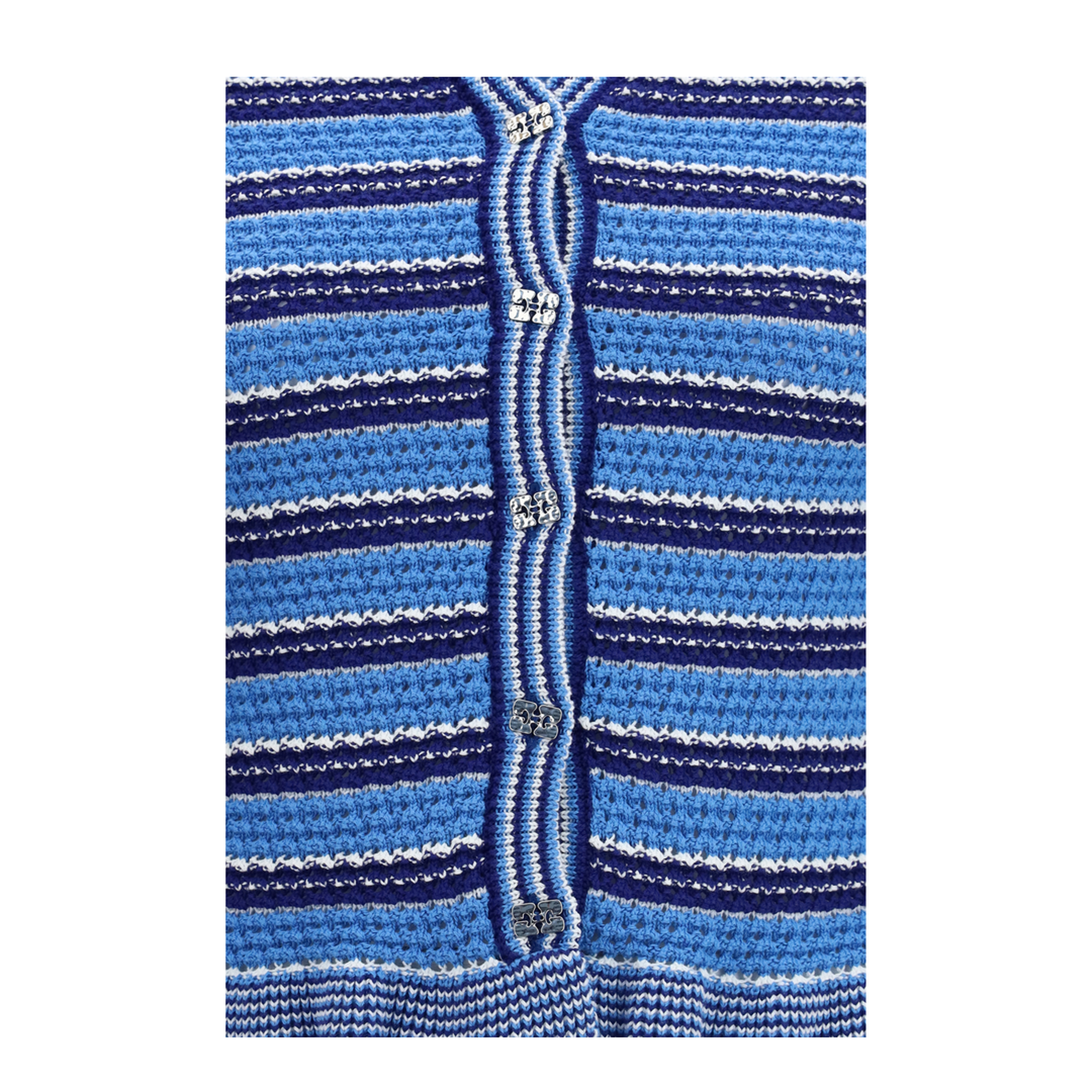 MAYFEYR - Ganni - Striped Cotton Cardigan - A1160003591